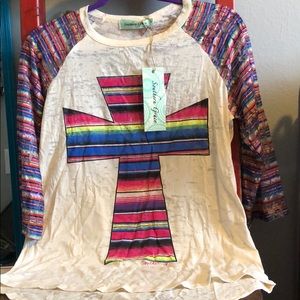 Serape Baseball Tee
